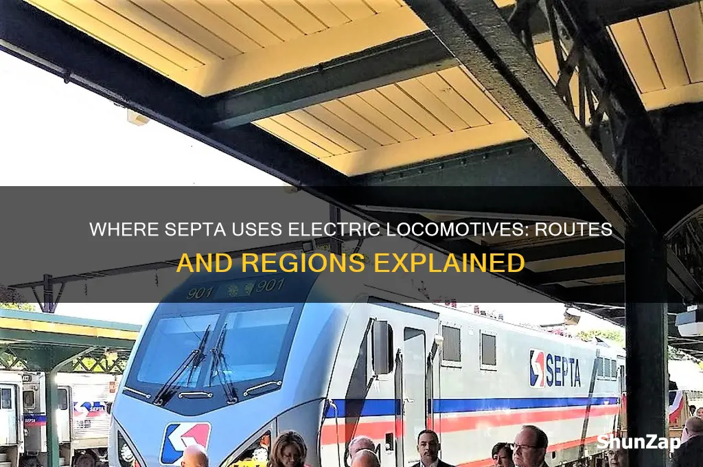 where does septa use electric locomotives