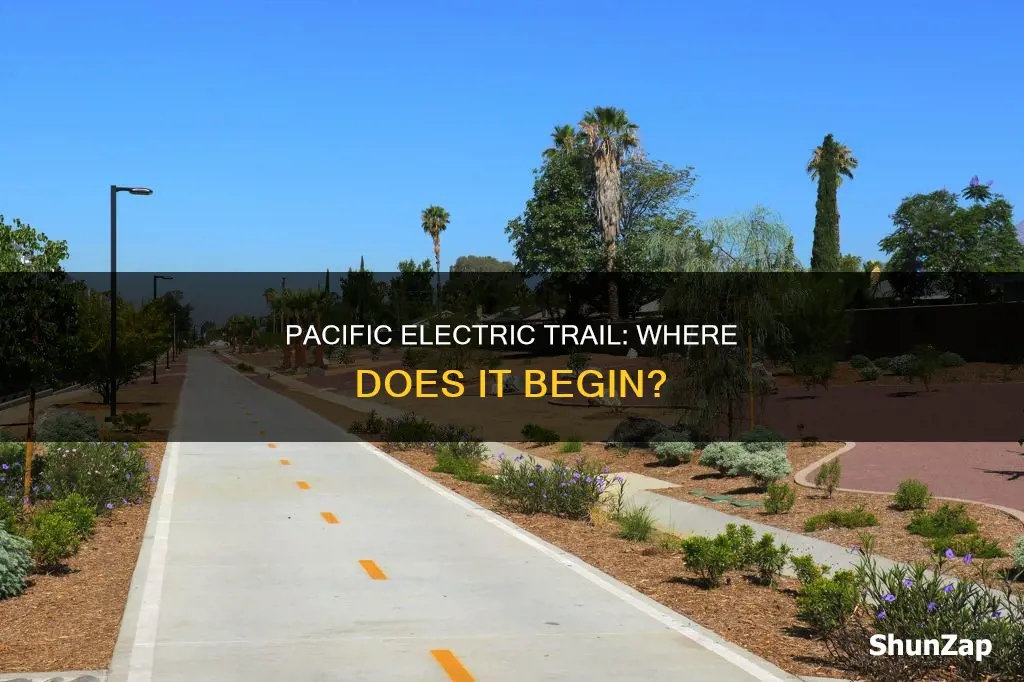 where does the pacific electric trail begin