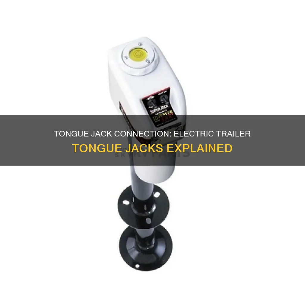 where does tongue jack connect electric trailer