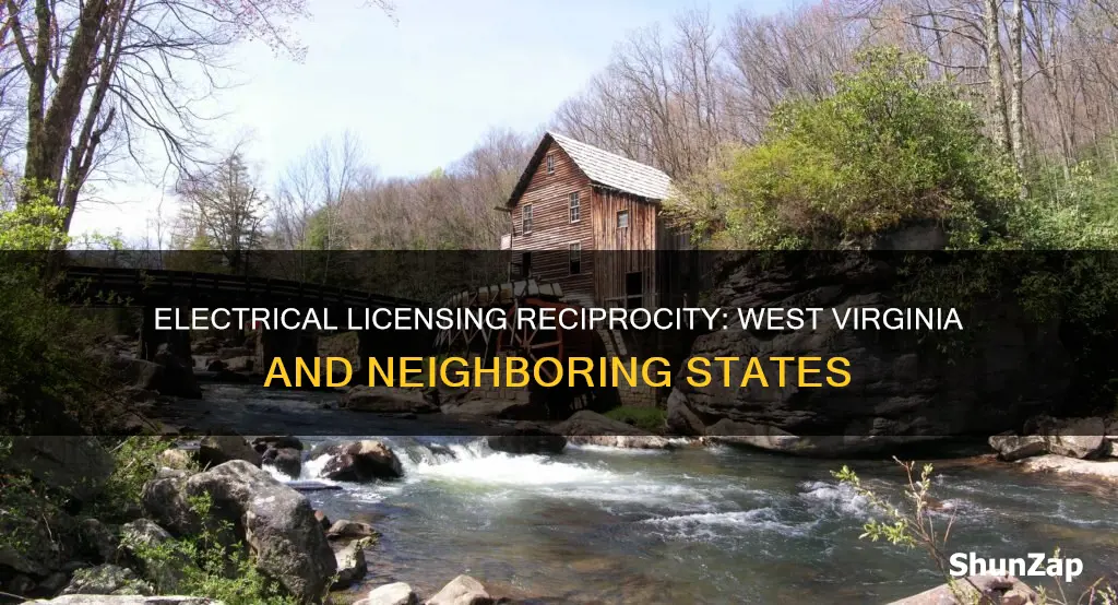 where does wv electrical license reciprocate to