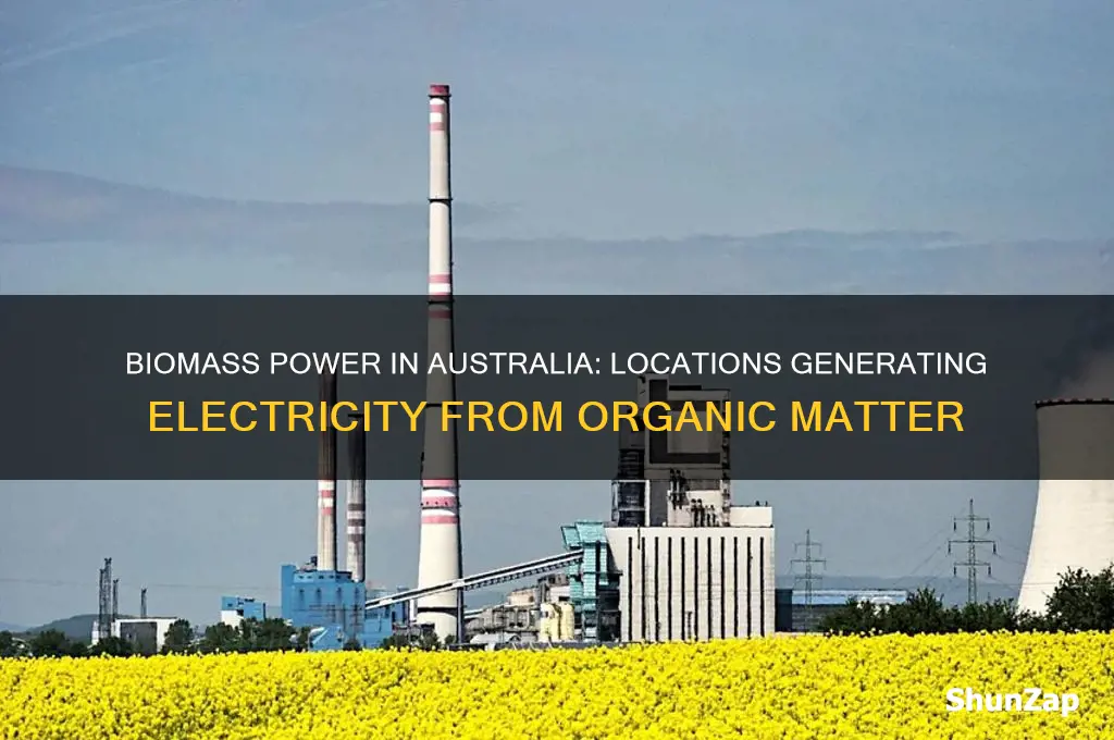 where in australia is biomass used to generate electricity