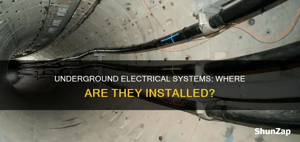 where is an underground electrical distribution system