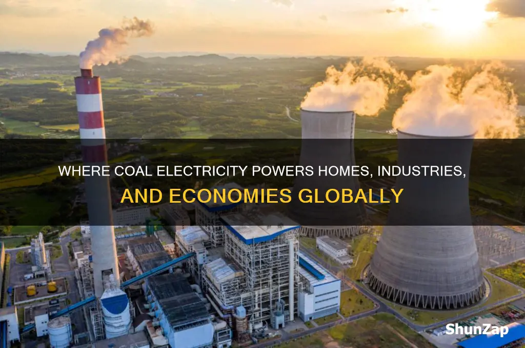 where is coal electricity used