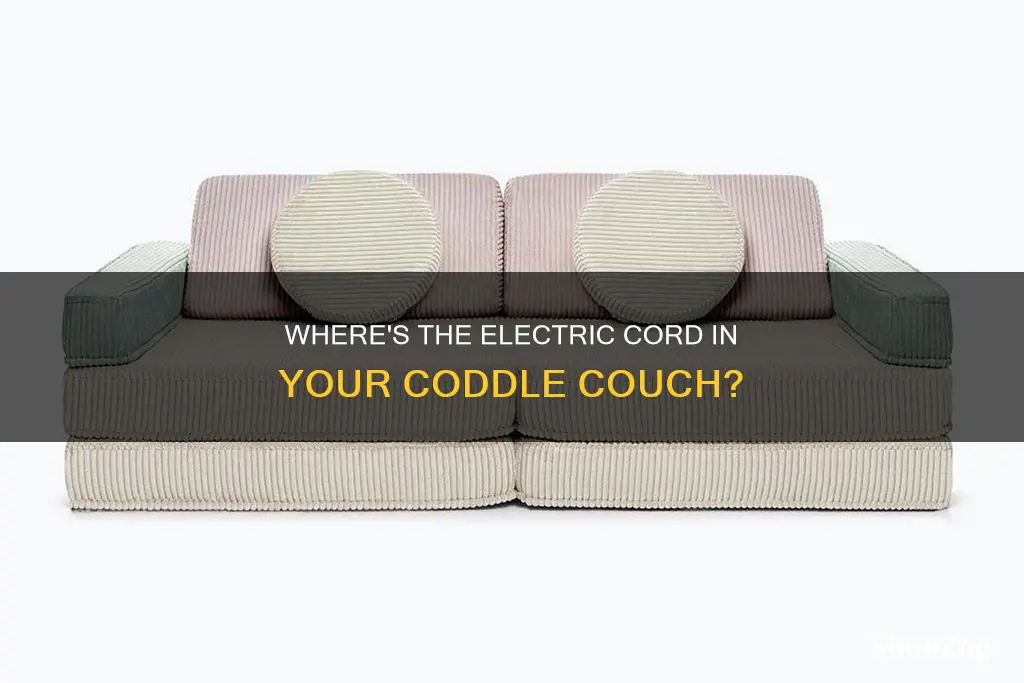 where is electric cord in coddle coucj