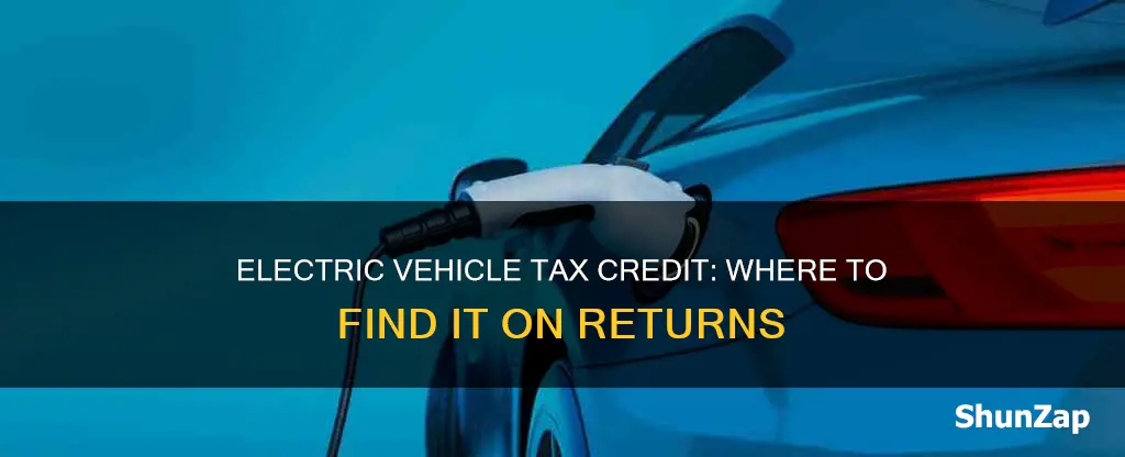 where is electric vehicle credit shown on tax return