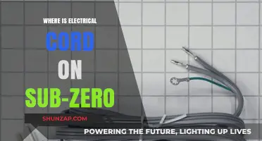 How to Find the Electrical Cord on Your Sub-Zero