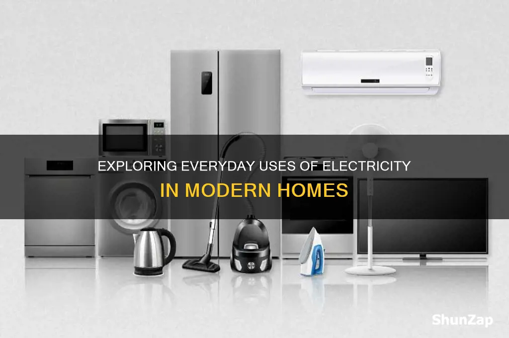 where is electricity used in the home