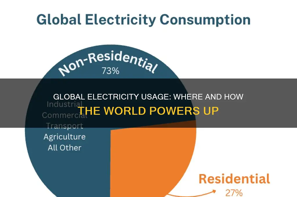 where is electricity used in the world
