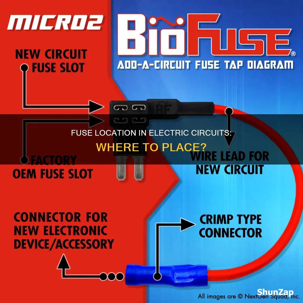 where is fuse placed in electric circuit