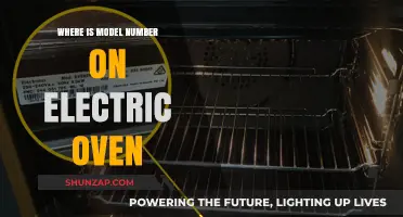 Finding Your Electric Oven's Model Number