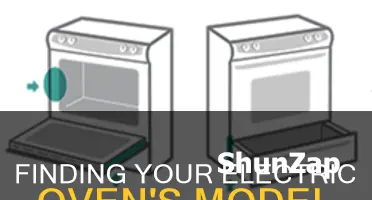 where is model number on electric oven