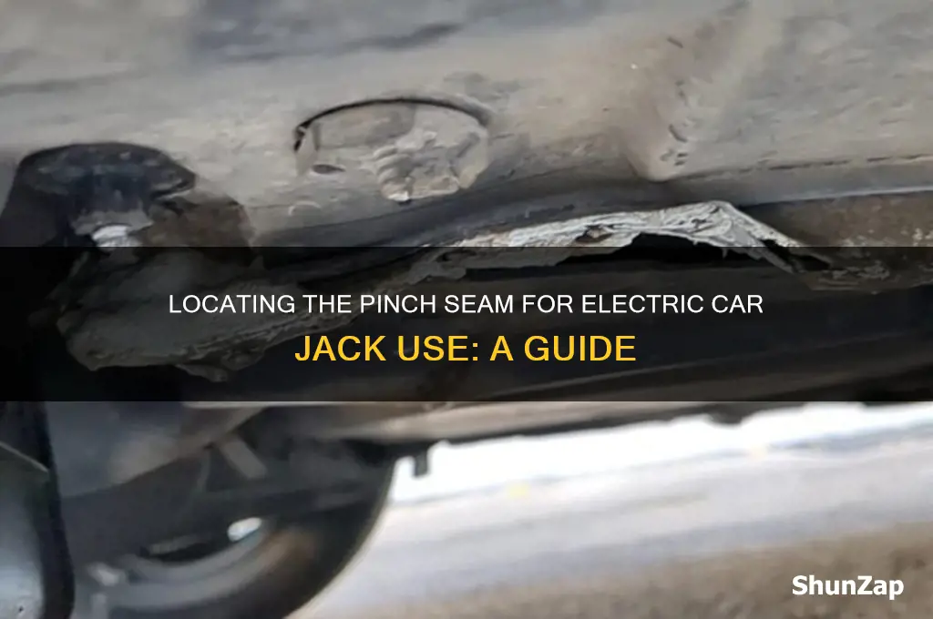 where is pinch seam on electric car jack