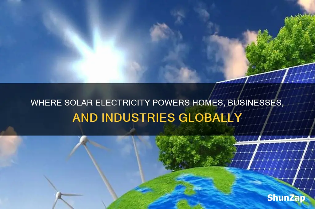 where is solar electricity used