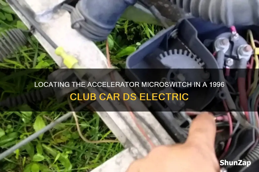 where is the accelerator microswitch club car 1996 ds electric