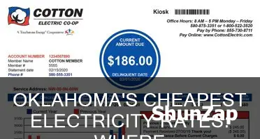 where is the cheapest electricity in oklahoma