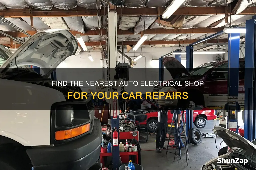 where is the closest electrical shop for cars