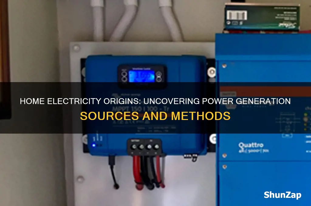 where is the electricity used at home generated