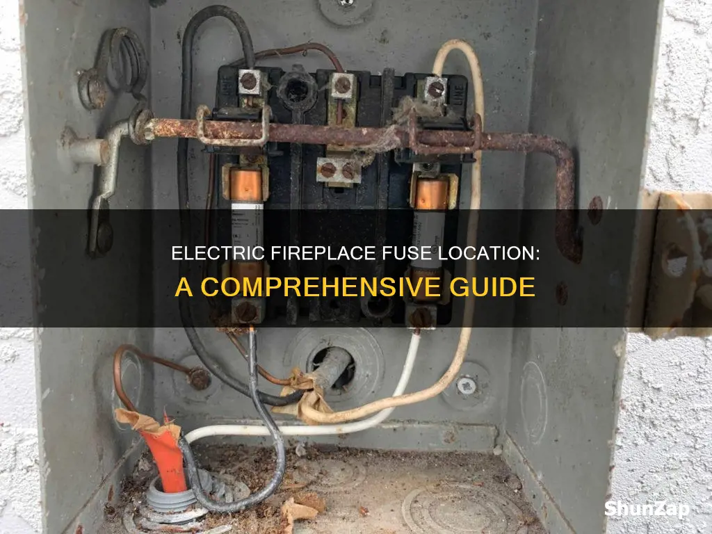 where is the fuse on electric fireplace