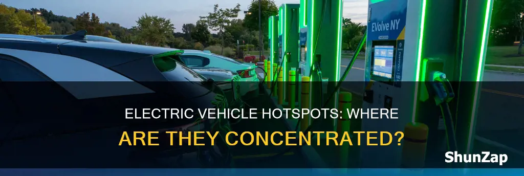 where is the major concentration of electric vehicles
