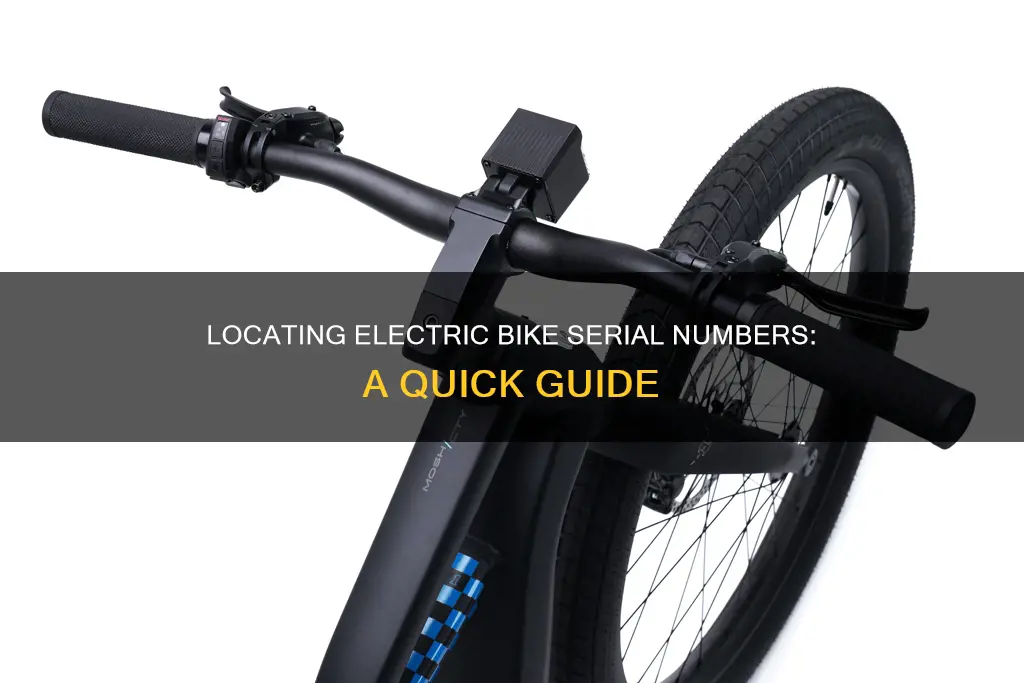 where is the serial number on an electric bike