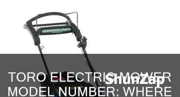 where is toro electric mower model number