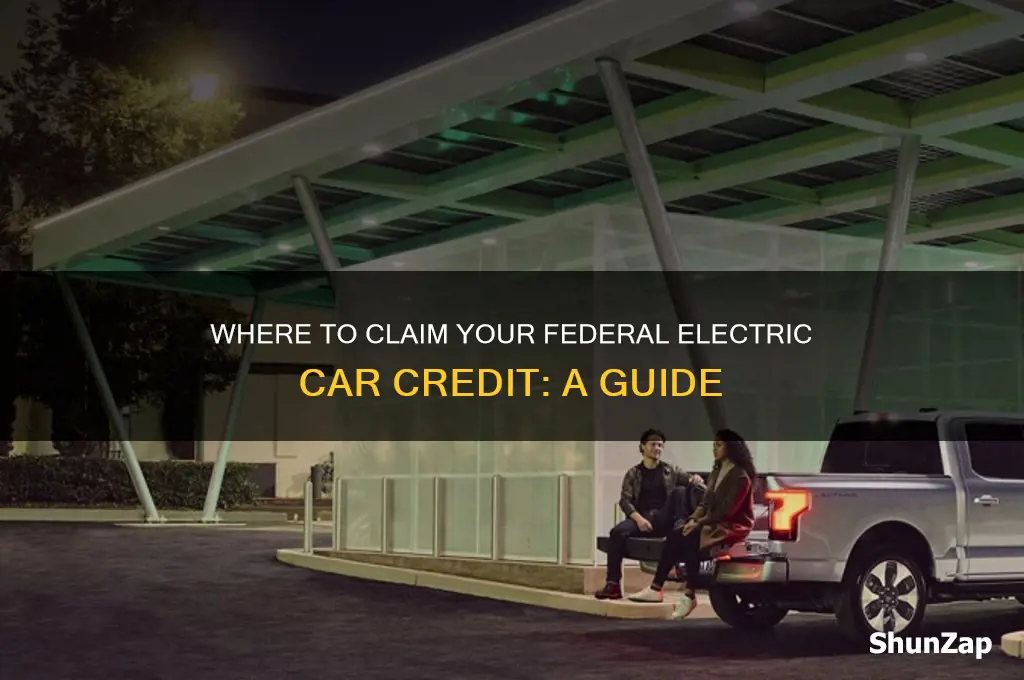 where it the federal electric car crdit taken
