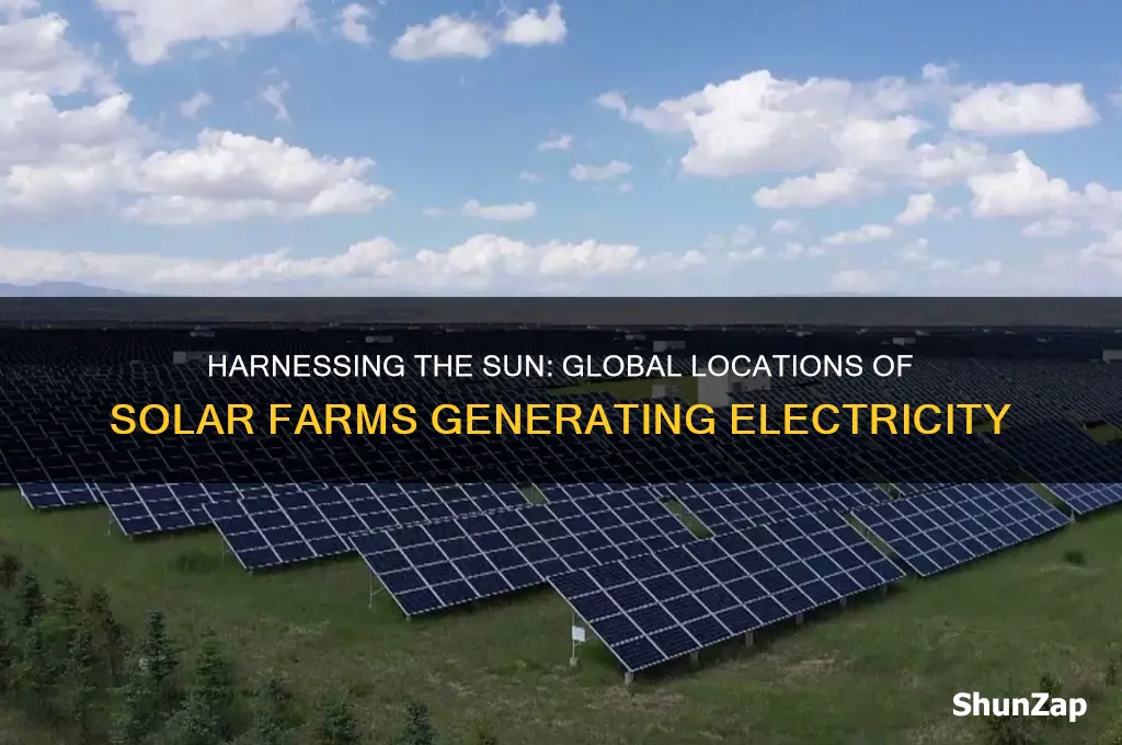 where solar farms being used to create electricity