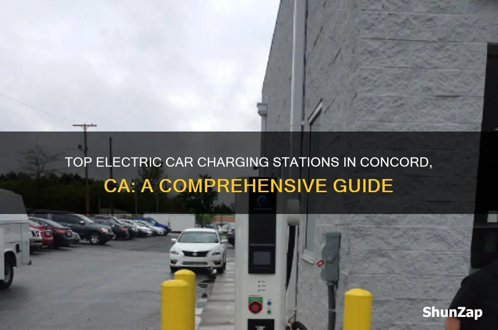 where to charge an electric car concord ca