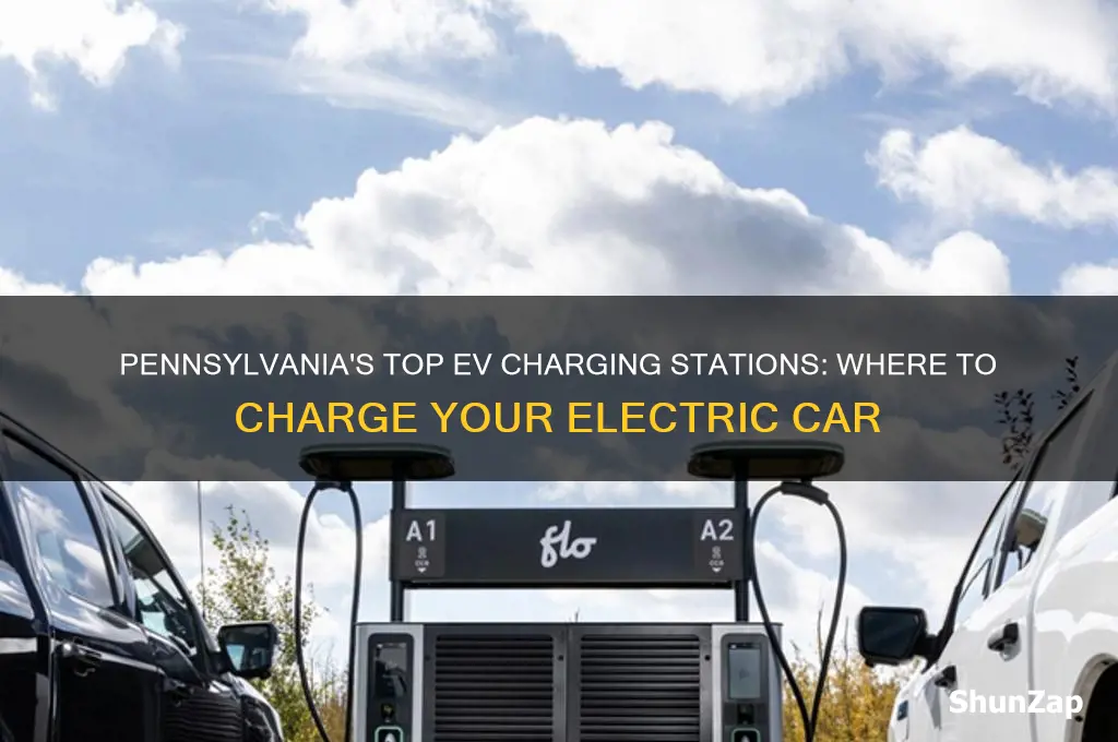 where to charge electric car in pa