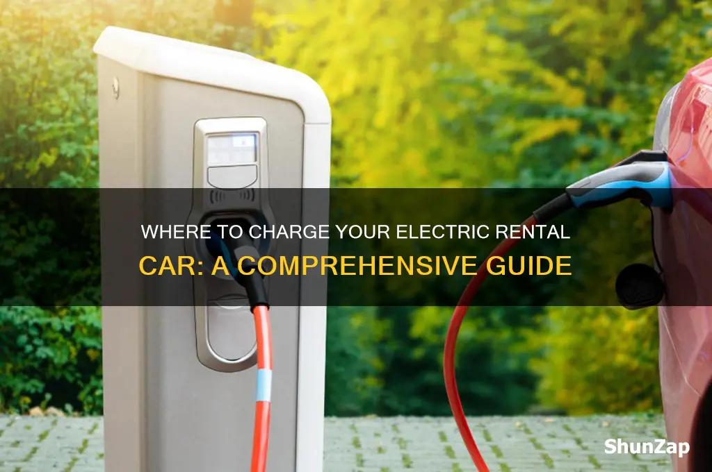 where to charge electric rental car