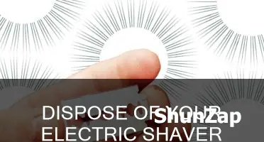 where to dispose of old electric shaver