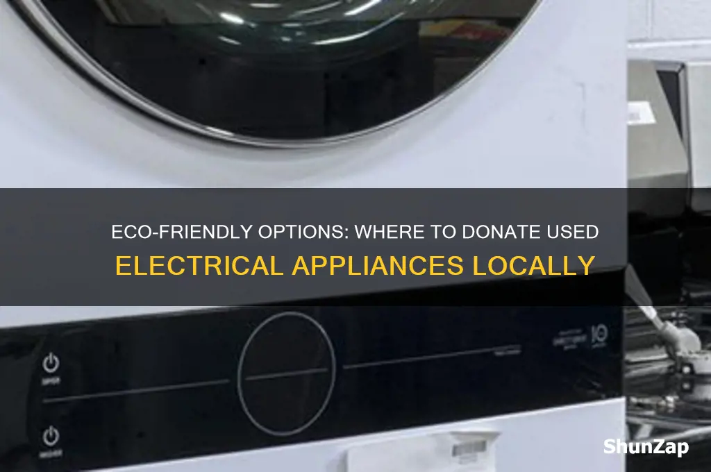 where to donate used electrical appliances