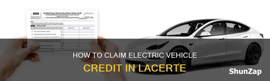 where to enter electric vehicle credit in lacerte