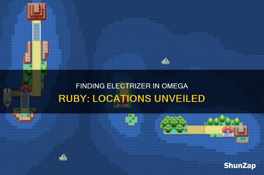 where to find electrizer in omega ruby