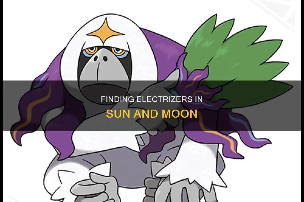 where to find electrizer sun and moon