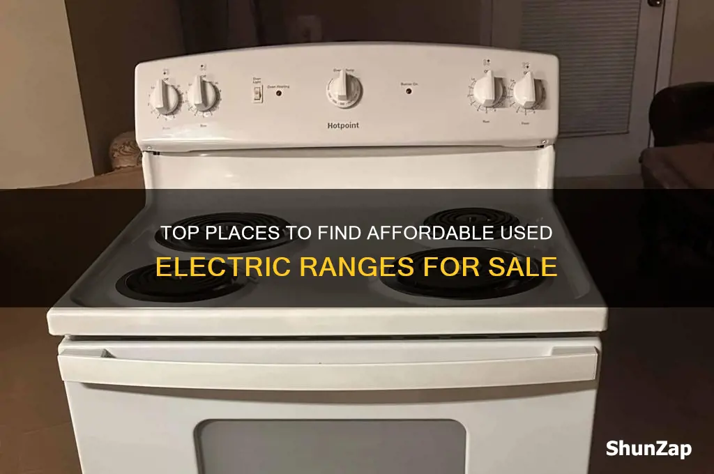 where to get used electric range