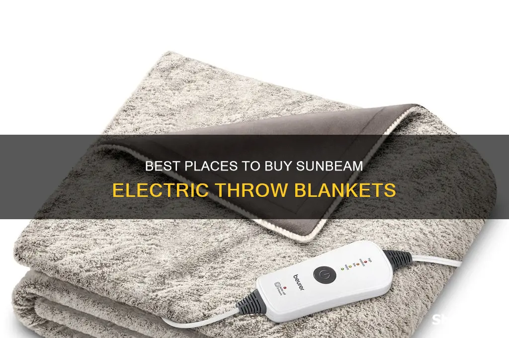 where to purchase sunbeam electric throw blankets