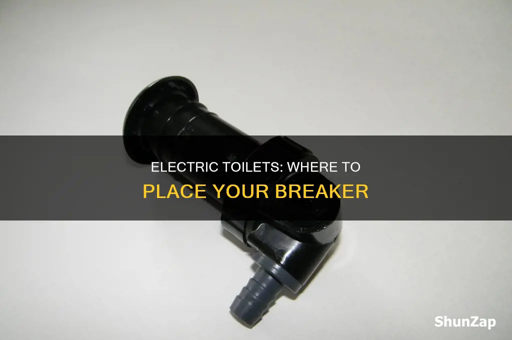 where to put breaker for electric toilet