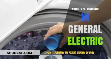 Detergent Placement in General Electric Machines