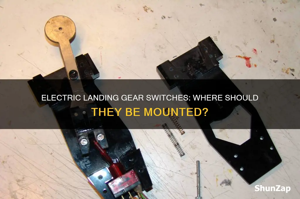 where to put electric landing gear switches