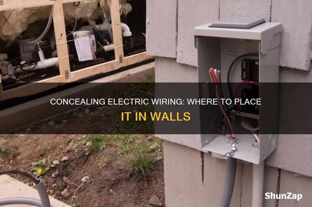 where to put electric wiring in wall