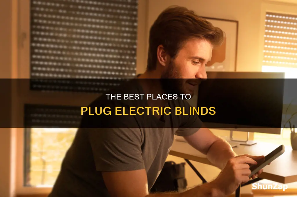 where to put plugs for electric blinds
