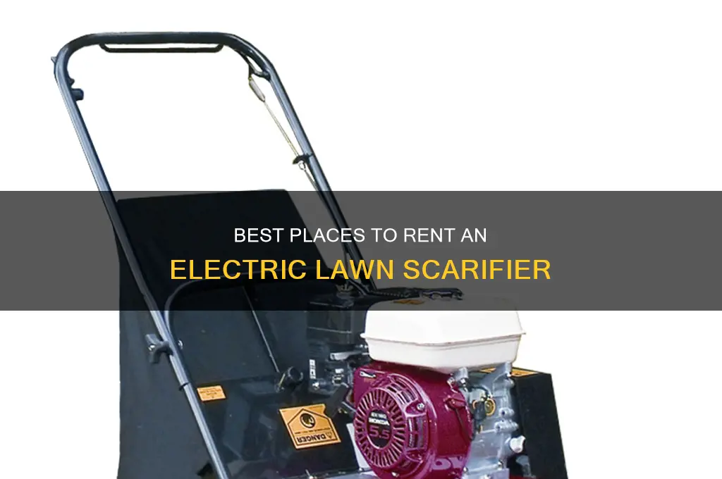 where to rent a electric lawn scarifier