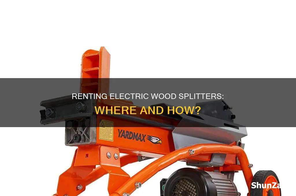 where to rent an electric wood splitter