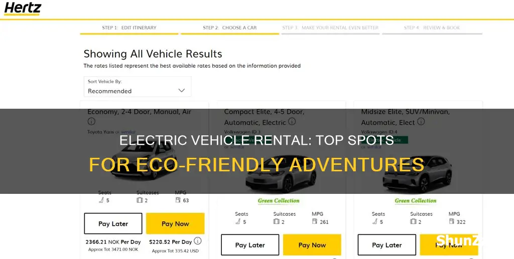 where to rent electric vehicles