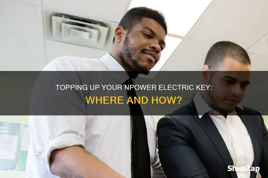 where to top up npower electric key