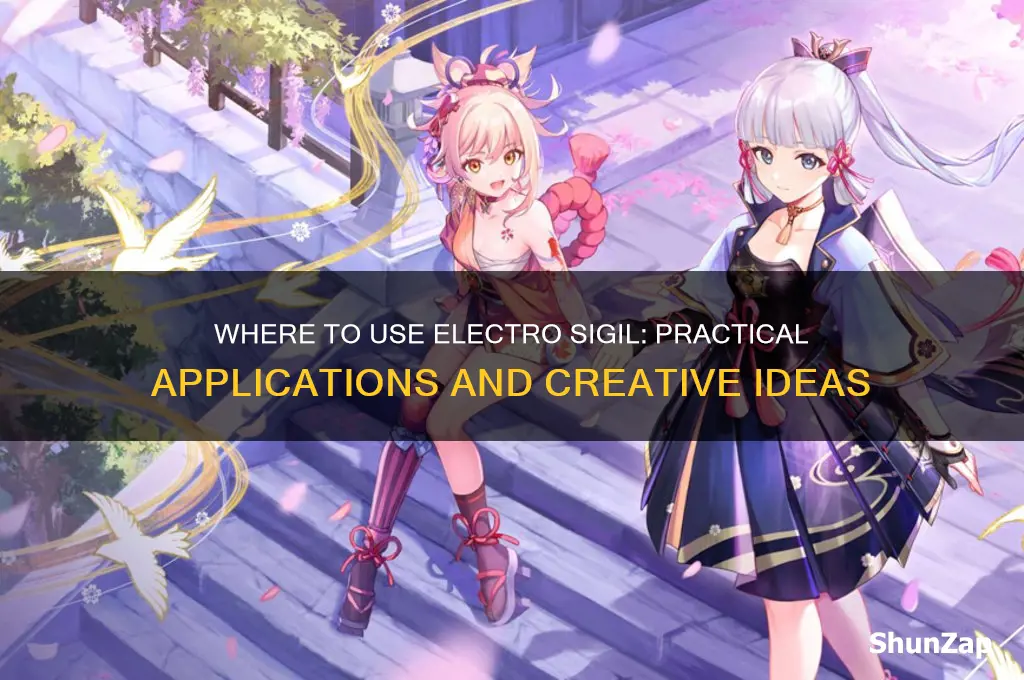 where to use electro sigil