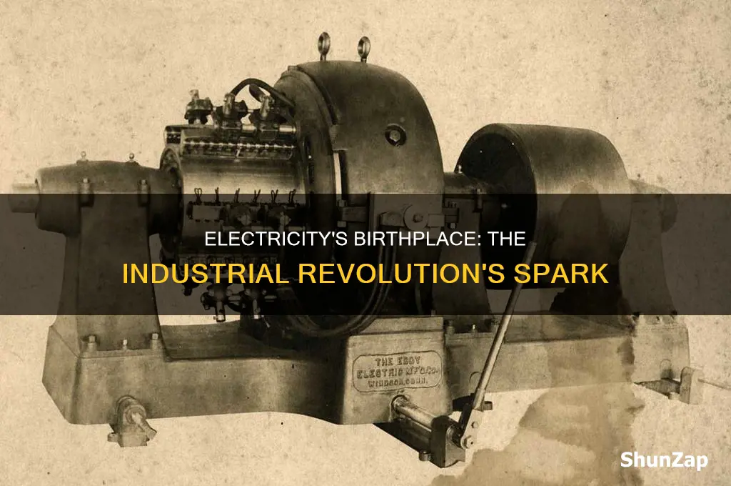 where was the electricity invented industrial revolution