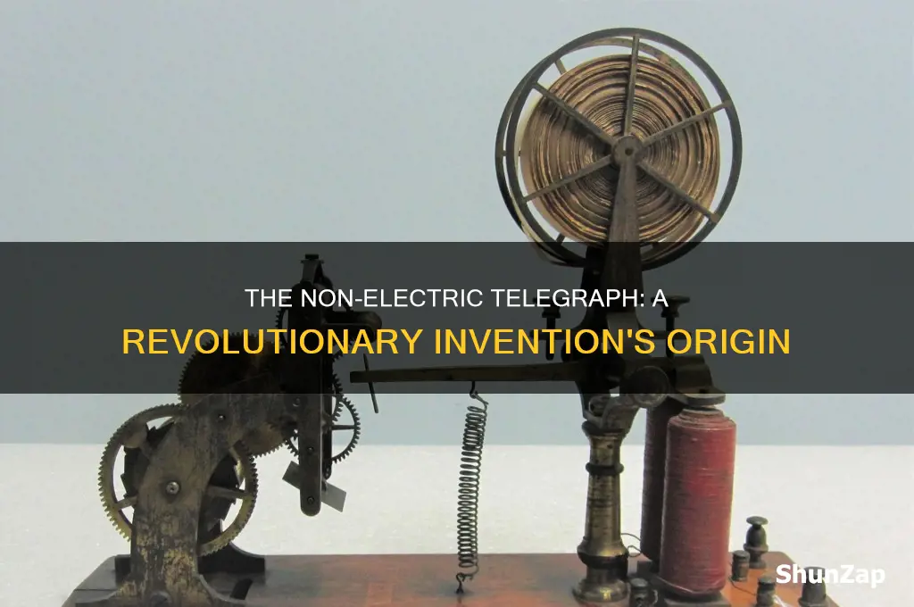 where was the non electric telegraph invented