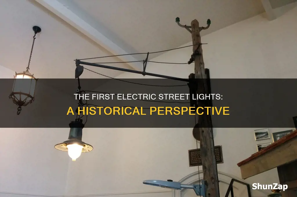 where were the first electric street lights